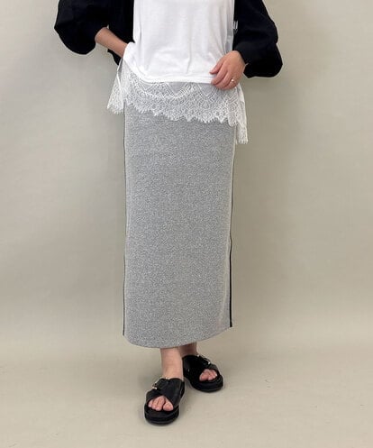 ZMHGE27138 al'aise modulation 【日本製】サイドラインナロースカート