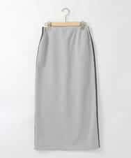 ZMHGE27138 al'aise modulation(アレーズモジュレーション) 【日本製】サイドラインナロースカート ブラック