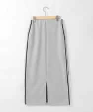 ZMHGE27138 al'aise modulation(アレーズモジュレーション) 【日本製】サイドラインナロースカート ブラック