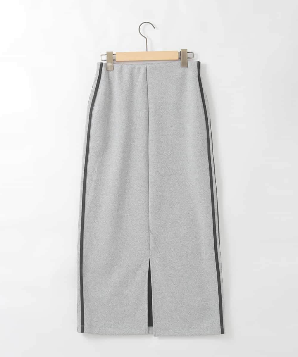 ZMHGE27138 al'aise modulation(アレーズモジュレーション) 【日本製】サイドラインナロースカート ブラック