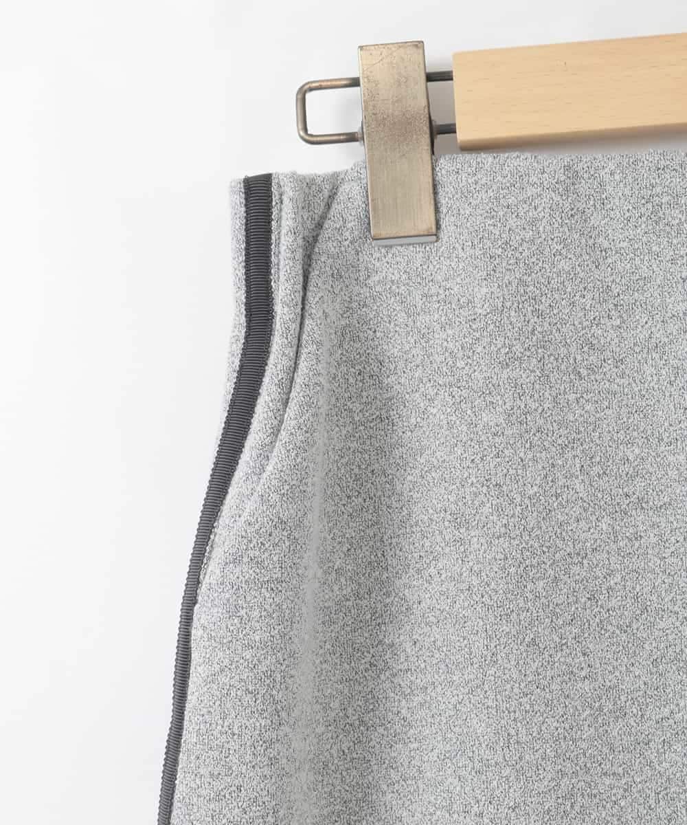 ZMHGE27138 al'aise modulation(アレーズモジュレーション) 【日本製】サイドラインナロースカート ブラック