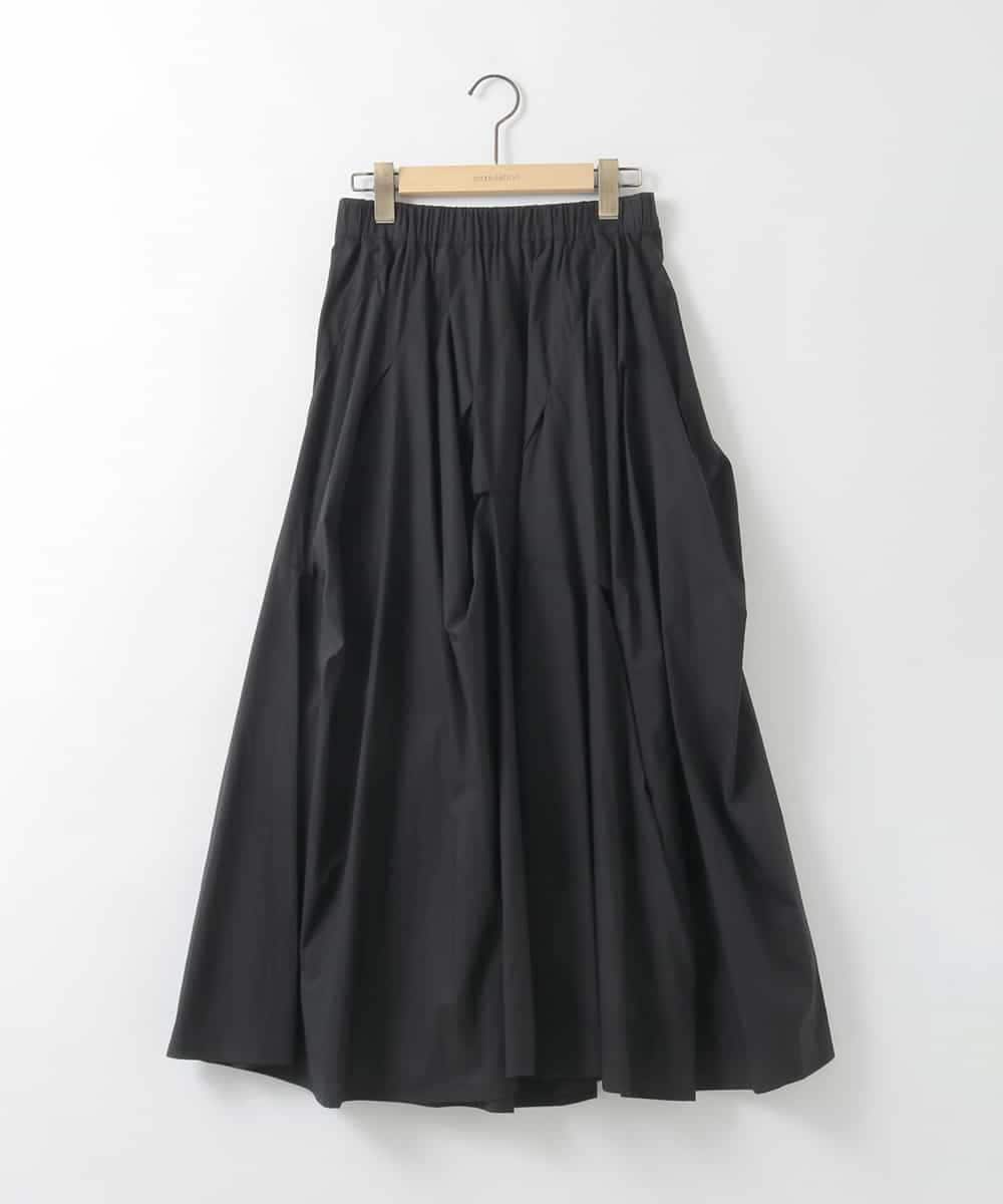 ZMHGE28148 al'aise modulation(アレーズモジュレーション) イレギュラータックデザインスカート ブラック