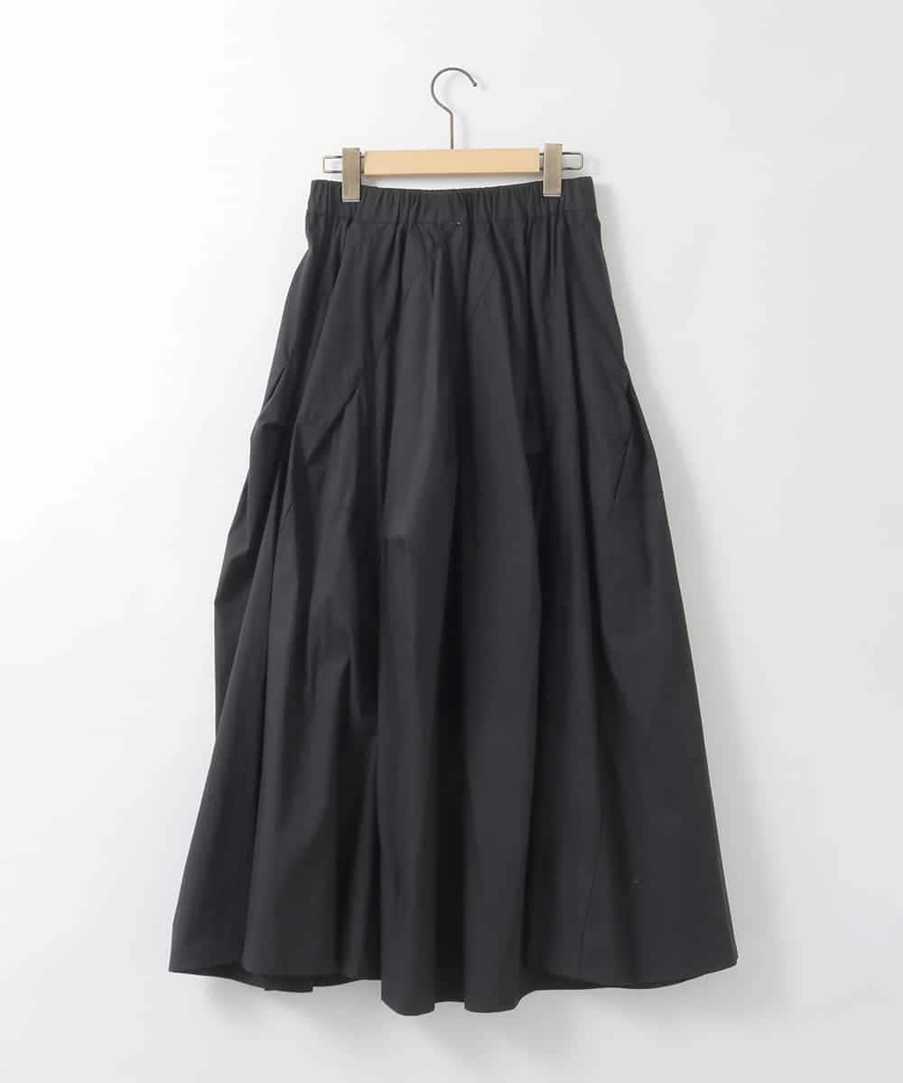 ZMHGE28148 al'aise modulation(アレーズモジュレーション) イレギュラータックデザインスカート ブラック