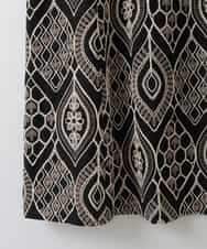 ZMHGE29091 al'aise modulation(アレーズモジュレーション) エンブロイダリーフレアスカート ブラック