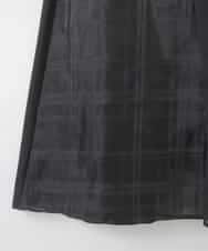 ZMHGE31138 al'aise modulation(アレーズモジュレーション) 異素材パターンゴアードスカート ブラック