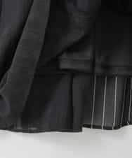 ZMHGE31138 al'aise modulation(アレーズモジュレーション) 異素材パターンゴアードスカート ブラック