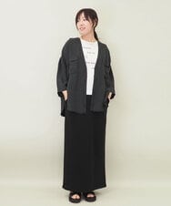 ZMHGE38120 al'aise modulation(アレーズモジュレーション) 【セットアップ対応】Iラインスウェットスカート ブラック
