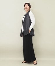 ZMHGE38120 al'aise modulation(アレーズモジュレーション) 【セットアップ対応】Iラインスウェットスカート ブラック