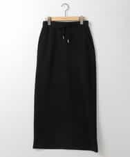 ZMHGE38120 al'aise modulation(アレーズモジュレーション) Iラインスウェットスカート ブラック