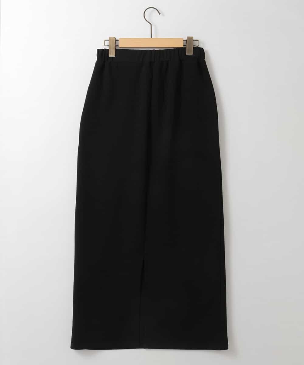 ZMHGE38120 al'aise modulation(アレーズモジュレーション) Iラインスウェットスカート ブラック