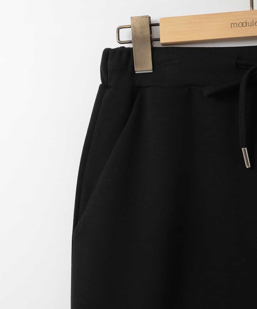 ZMHGE38120 al'aise modulation(アレーズモジュレーション) Iラインスウェットスカート ブラック