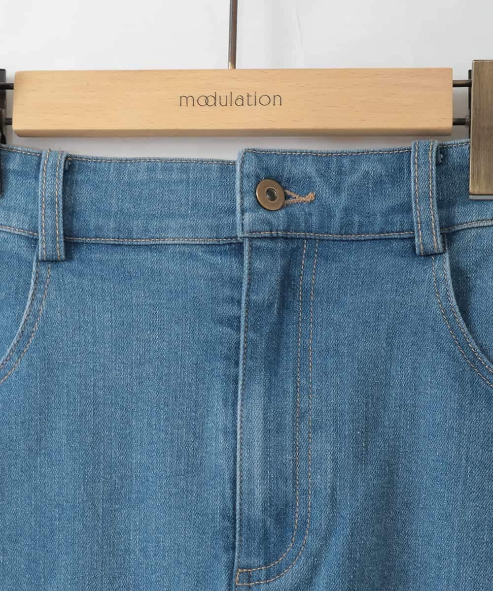 ZMHGE39160 al'aise modulation(アレーズモジュレーション) レイヤードチュールドッキングスカート ライトブルー