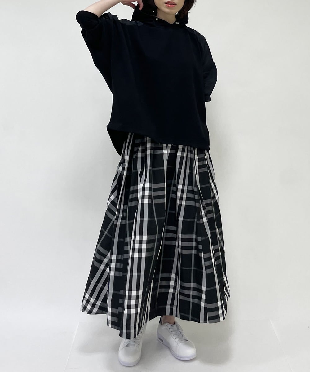 ランダムチェックボリュームスカート