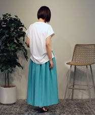 ZMHHB47119 al'aise modulation(アレーズモジュレーション) ウエストタックフレアスカート ライトブルー