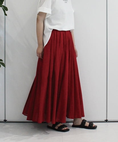 ZMHIB64120 al'aise modulation コットンギャザースカート