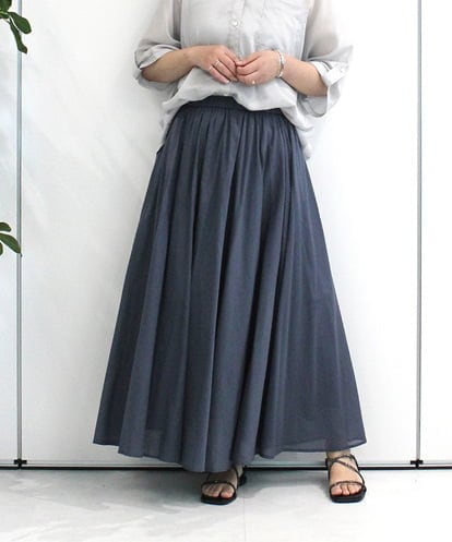ZMHIB64120 al'aise modulation コットンギャザースカート