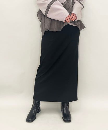 ZMHJB04110 al'aise modulation リブカットナロースカート