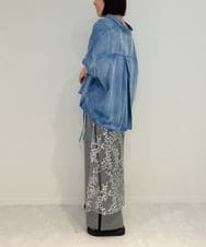 ZMHJB05090 al'aise modulation(アレーズモジュレーション) スパンコール刺繍ラップスカート シルバー