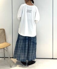 ZMHJB07168 al'aise modulation(アレーズモジュレーション) デニムライクティアードスカート ライトブルー