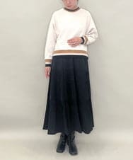 ZMHJB10140 al'aise modulation(アレーズモジュレーション) 切り替えプリーツスカート ブラック