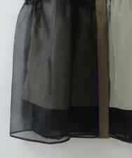 ZMHJE05160 al'aise modulation(アレーズモジュレーション) レイヤードティアードスカート グリーン
