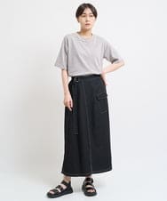 PLEATS PLEASE ISSEY MIYAKE（デニム ・ ロングスカート）の