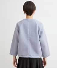日本製】ウールレットアウタージャージ(ノーカラージャケット