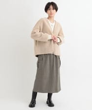 ZMJAB42190 al'aise modulation(アレーズモジュレーション) リバーシブルボアジャケット ベージュ