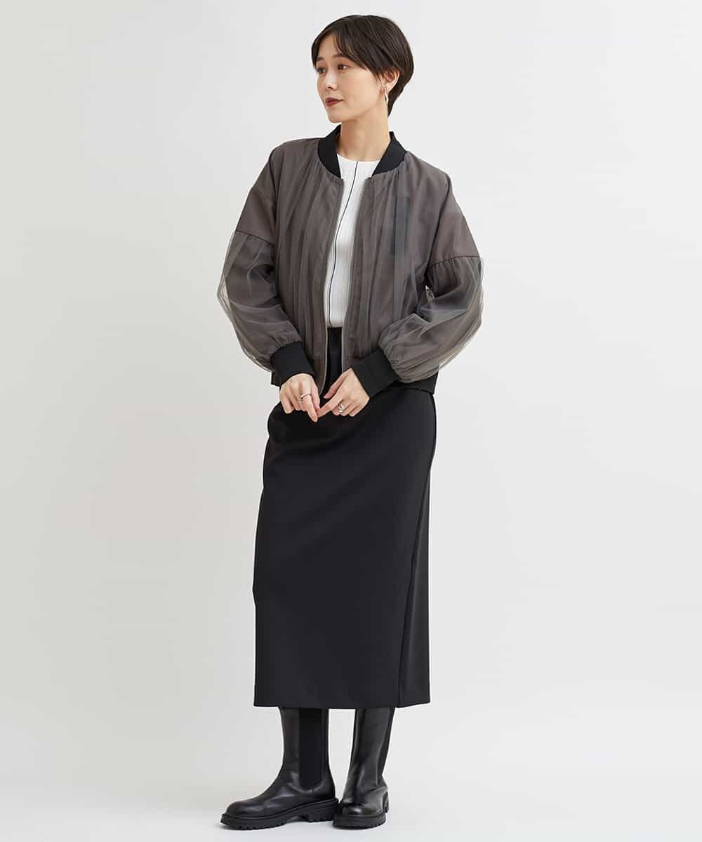 通販 送料無料  チュールドッキングブルゾン(その他のコート・ブルゾン) | al シャツ/ブラウス(長袖/七分)