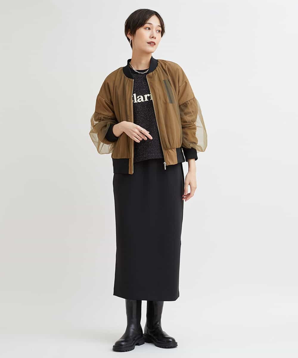 流行り の ブランド  チュールドッキングブルゾン(その他のコート・ブルゾン) | al シャツ/ブラウス(長袖/七分)