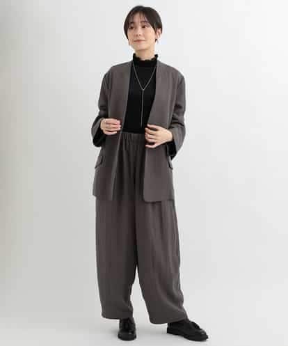 ZMJAB65170  【セットアップ対応】ノーカラーデザインジャケット