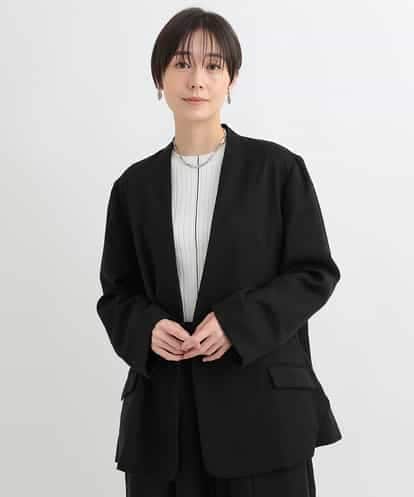 ZMJAB65170 al'aise modulation 【セットアップ対応】ノーカラーデザインジャケット