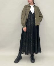 ZMJAE15145 al'aise modulation(アレーズモジュレーション) サイドラインラウンドシルエットシャツ カーキ
