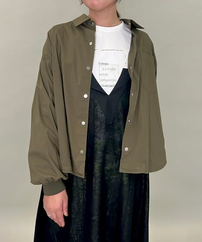 ZMJAE15145 al'aise modulation サイドラインラウンドシルエットシャツ