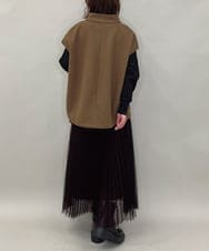 ZMJAE17148 al'aise modulation(アレーズモジュレーション) スリーブレスデザインジャケット ベージュ