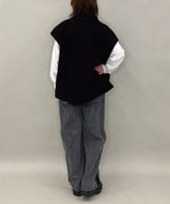 ZMJAE17148 al'aise modulation(アレーズモジュレーション) スリーブレスデザインジャケット ブラック