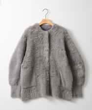 ZMJAE20199 al'aise modulation(アレーズモジュレーション) フェザーヤーンコーディガン グレー