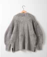 ZMJAE20199 al'aise modulation(アレーズモジュレーション) フェザーヤーンコーディガン グレー