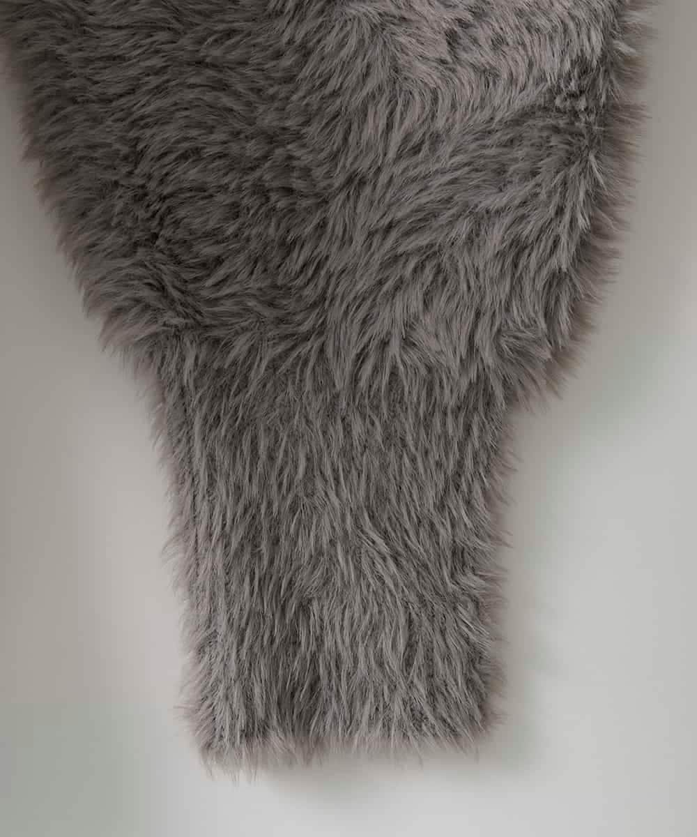 ZMJAE20199 al'aise modulation(アレーズモジュレーション) フェザーヤーンコーディガン グレー