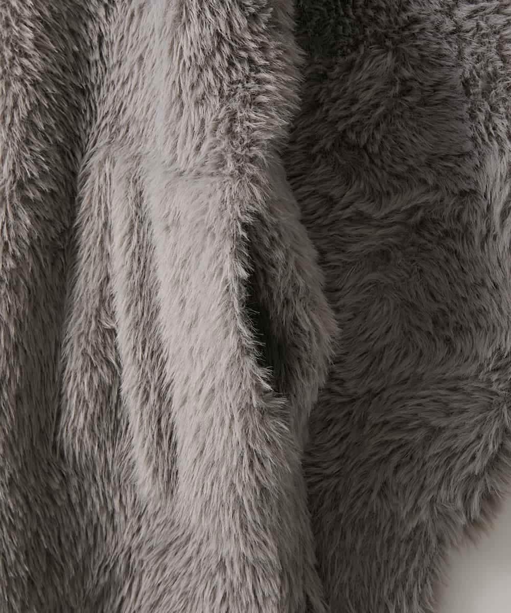 ZMJAE20199 al'aise modulation(アレーズモジュレーション) フェザーヤーンコーディガン グレー