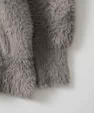 ZMJAE20199 al'aise modulation(アレーズモジュレーション) フェザーヤーンコーディガン グレー