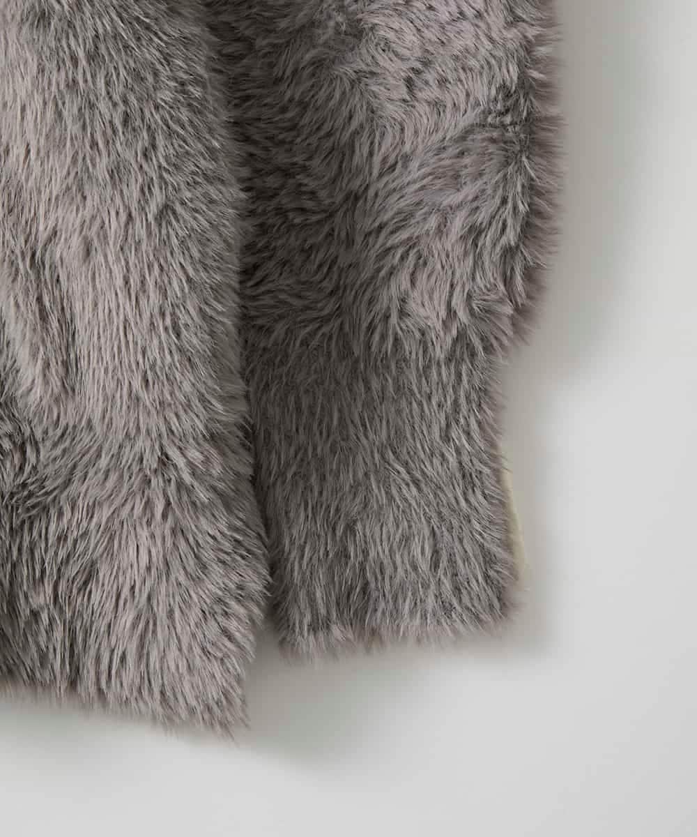 ZMJAE20199 al'aise modulation(アレーズモジュレーション) フェザーヤーンコーディガン グレー