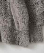 ZMJAE20199 al'aise modulation(アレーズモジュレーション) フェザーヤーンコーディガン グレー