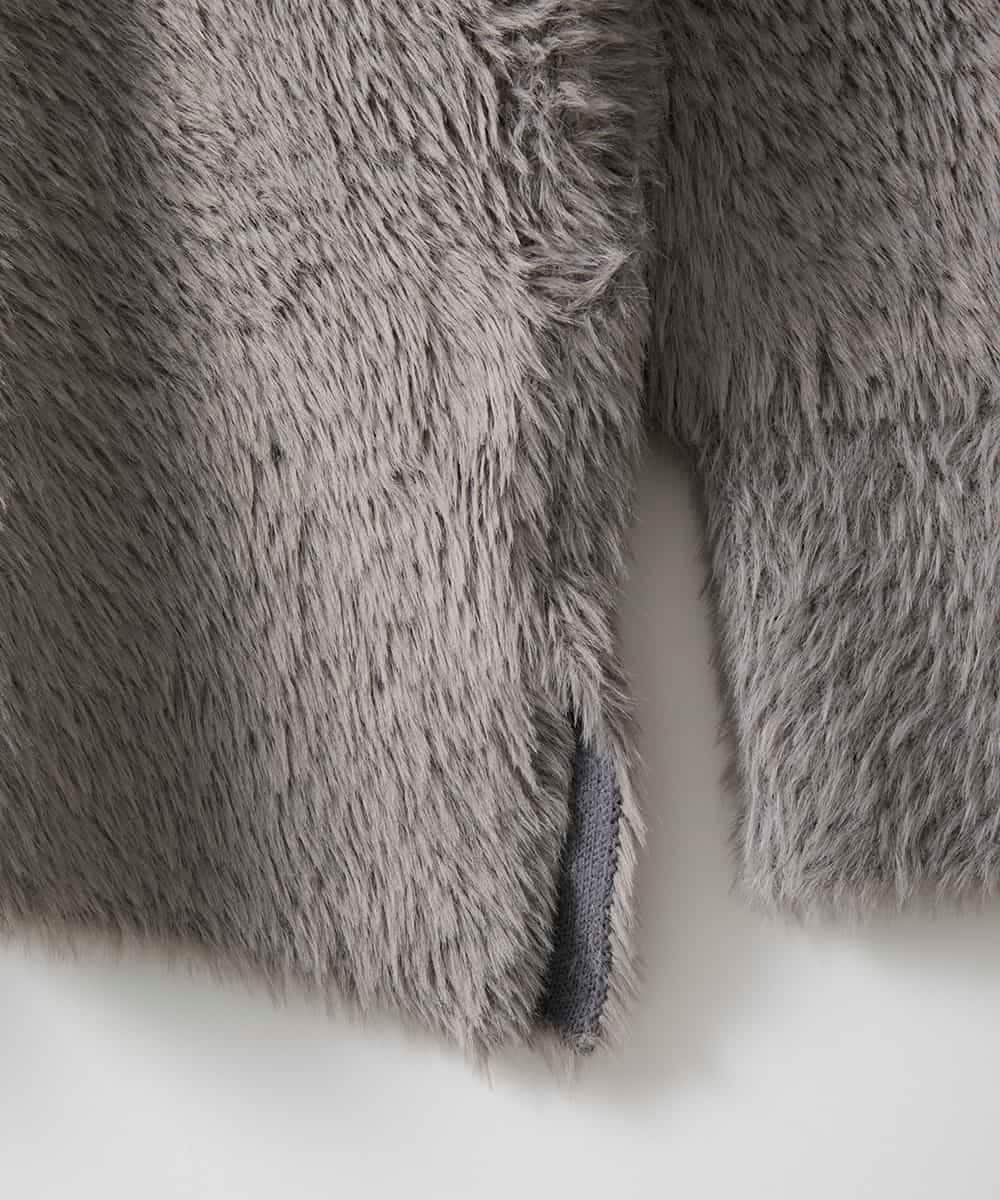 ZMJAE20199 al'aise modulation(アレーズモジュレーション) フェザーヤーンコーディガン グレー