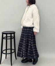 ZMJAE21189 al'aise modulation(アレーズモジュレーション) 【洗える】フェイクファー衿付ジャケット アイボリー