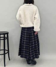 ZMJAE21189 al'aise modulation(アレーズモジュレーション) 【洗える】フェイクファー衿付ジャケット アイボリー