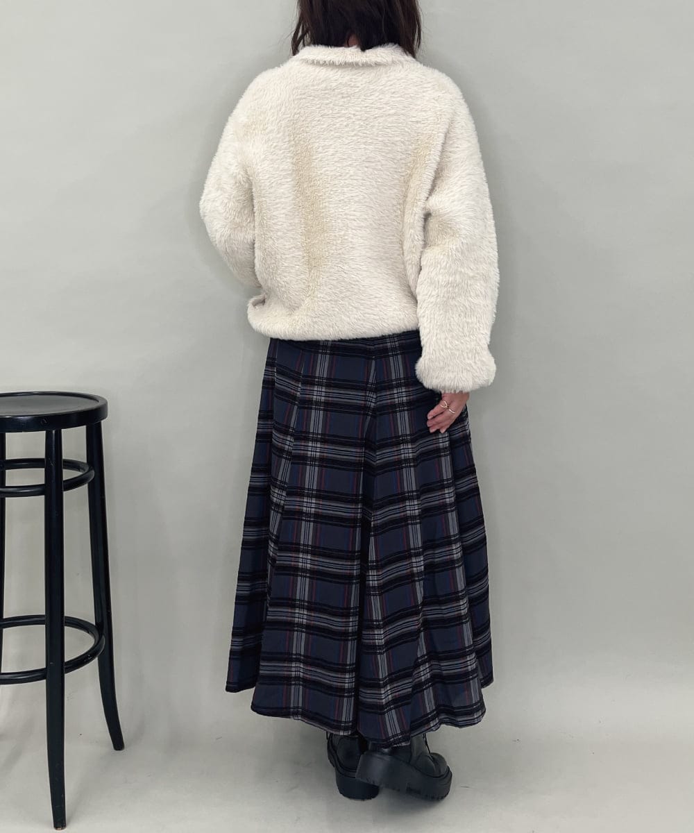 ZMJAE21189 al'aise modulation(アレーズモジュレーション) 【洗える】フェイクファー衿付ジャケット アイボリー