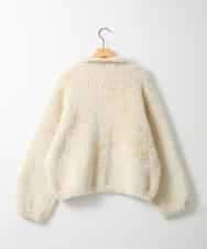 ZMJAE21189 al'aise modulation(アレーズモジュレーション) 【洗える】フェイクファー衿付ジャケット アイボリー