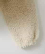 ZMJAE21189 al'aise modulation(アレーズモジュレーション) 【洗える】フェイクファー衿付ジャケット アイボリー