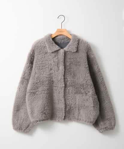 ZMJAE21189 al'aise modulation 【洗える】フェイクファー衿付ジャケット